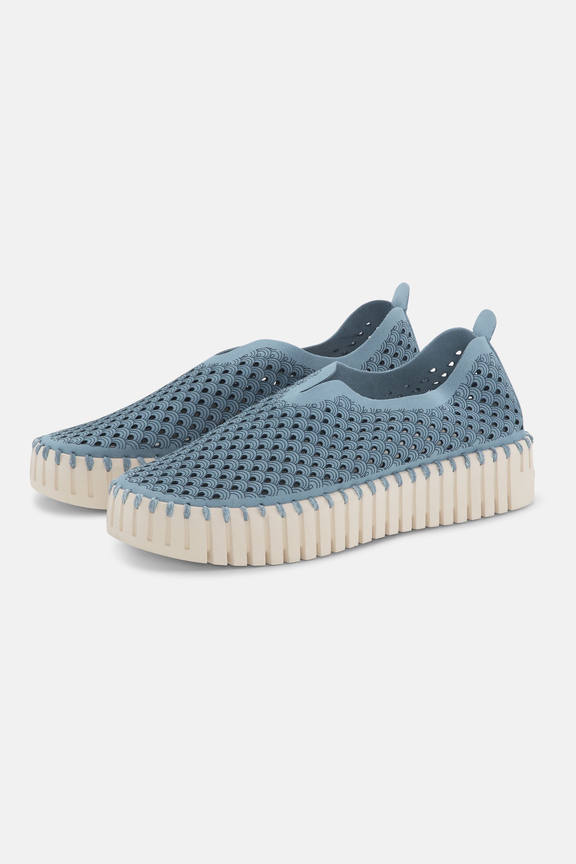 Platform Tulip Sko - Blue Cloud